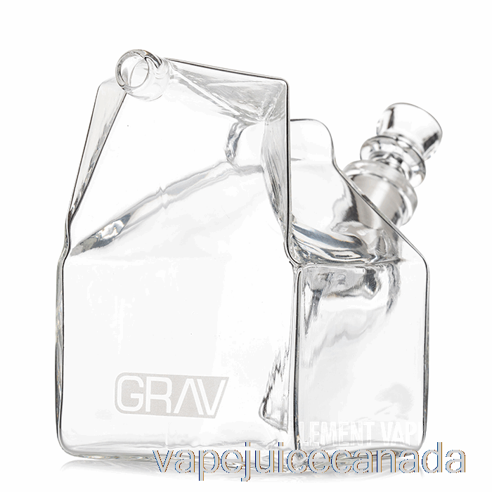 Vape Disposable Canada GRAV Milk Carton Glass Bubbler Clear